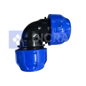 Codo HDPE de compresión para redes de agua