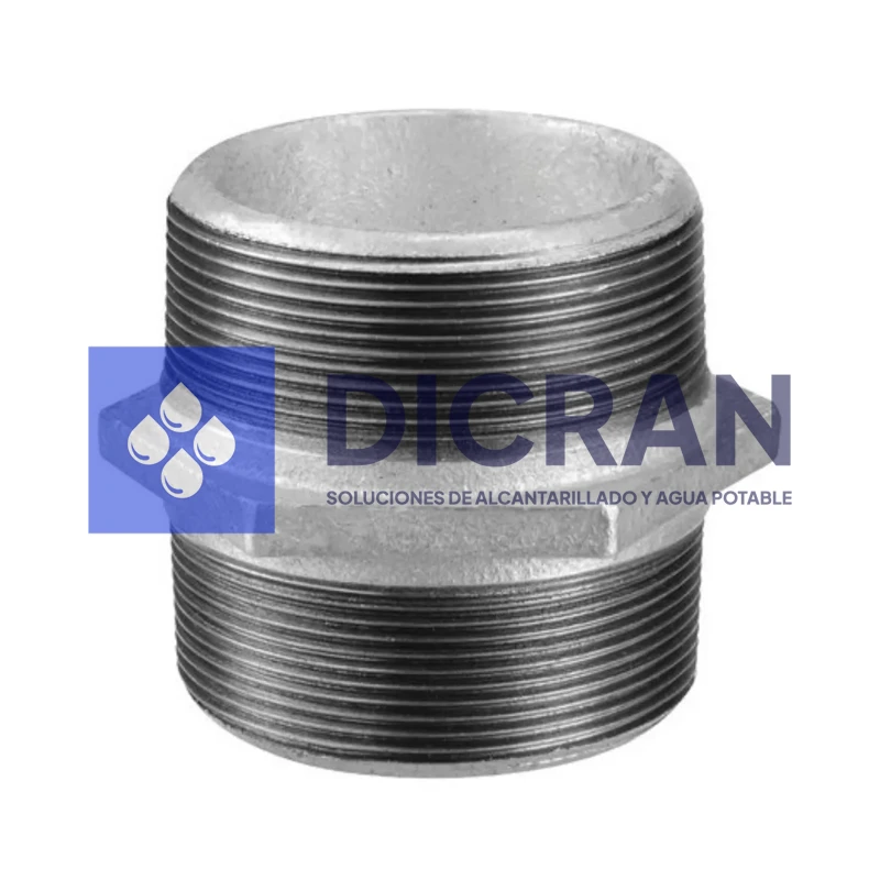 NIPLE TUERCA galvanizado Dicran