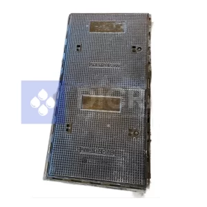 Tapa dúctil marco doble con travesaño